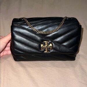 Tory Burch Black Quilted Leather Bag